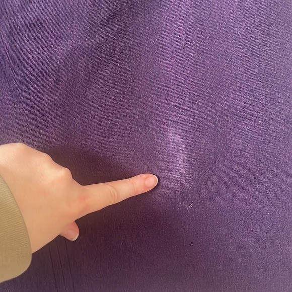 FINAL SALE H&M Hennes Collection Purple Knee Length Skirt Size 40 - Picture 7 of 8